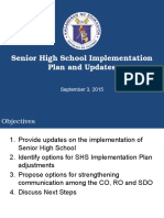 SHS Implementation Updates For R7