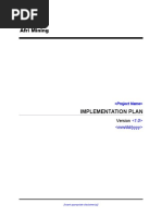 Eplc Implementation Plan Template