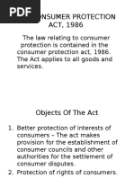 The Consumer Protection Act, 1986