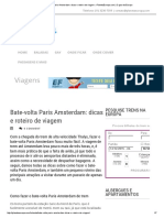 Bate-Volta Paris Amsterdam - Dicas e Roteiro de Viagem PlanetaEuropa