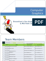 Computer Graphics: Bresenham's Line Drawing Algorithm & Mid Point Circle Algorithm