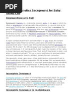 Essential Genetics Background For Baby Genes Lab