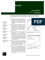 Sustainability of Govt Debt