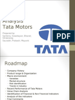 Financial Analysis Tata Motors: Prepared by Santonu Swastayan Bharat Shreerang Saurabh Prakash Mayank