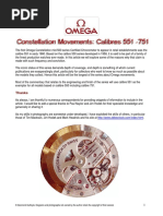 Omega 550 - 700 Calibers Overview