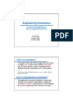 Engineering Economics: Overview and Application in Process Engineering Industry