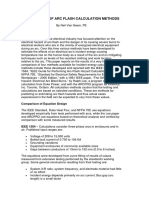 Comparison of Arc Flash Calculation Methods