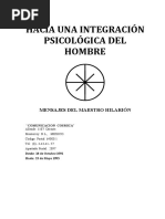 Hacia Una Integracion Psicol Gica Del Hombre