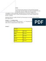 Japanese Verb Conjugation