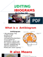 AUDITING ANTIBIOGRAMS by Dr.T.V.RaoMD