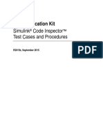 DO Qualification Kit: Simulink Code Inspector Test Cases and Procedures