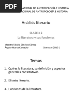  La Literatura y Sus Funciones