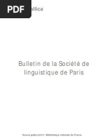 Bulletin de La Societé Linguistique de Paris, XIX