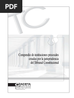 Compendio de Instituciones Procesales TC