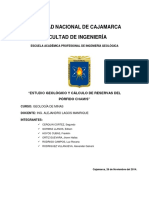 Informe de Investicacion: Calculo de Reservas Porfido Chamis