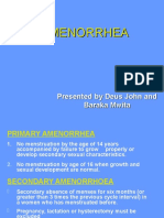 AMENORRHOEA