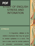 Study of English Stress and Intonation