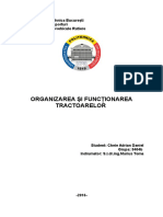 Referat Organizarea Tractoarelor