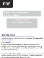 Linear Regrssion Analysis and Residual