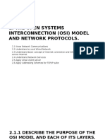 2 The Open Systems Interconnection (Osi) Model and Network Protocols