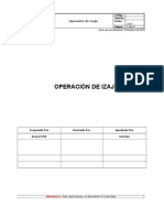 PTS - Operación de Izaje