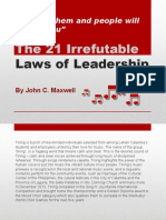 The 21 Irrefutable Laws of Leadership