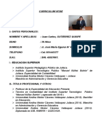 Curriculum Vitae Juan Carlos