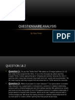 Questionnaire Analysis