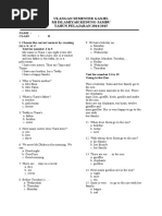 Ulangan Semester Ganjil Mi Islamiyah Kedung Jambu TAHUN PELAJARAN 2014/2015