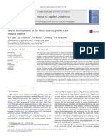 Recent Developments in The Direct-Current Geoelectrical