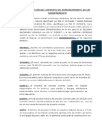 Renovación de Contrato de Arrendamiento de Un Departamento