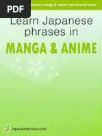 Learn Japanese Phrases in Manga Anime