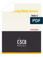 CSCU Module 13 Securing Mobile Devices PDF