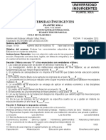 Economía de La Educación Formato Tercer Examen Parcial Sep 75106 45106