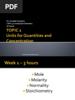 CHM 421 - ToPIC 1 - Calculations