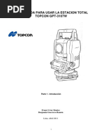 Guias Estacion Total Topcon GPT 3107W