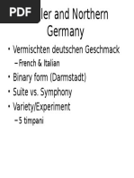 Vermischten Deutschen Geschmack - Binary Form (Darmstadt) - Suite vs. Symphony - Variety/Experiment