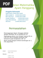 Kelompok 2#tugas 1 Mattekkim#Permodelan Matematika Ayam Panggang#Kelas B