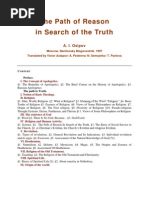 The Path of Reason in Search of The Truth - A.I. Osipov