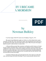 Newman Bulkley - Why I Became A Mormon (1870)