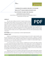 The Effect of Cooperative Learning Strategy On English Reading Skills of 9TH Grade Yemeni Students and Their Attitudes Towards The Strategy