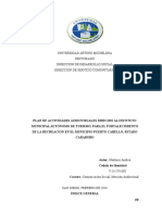 Ejemplo de Informe de Servicio Comunitario