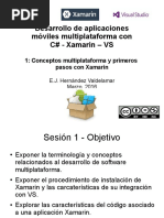 Desarrollo de Apps Móviles Con C#-Xamarin-VS - S1