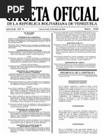 Gaceta Oficial Número 40.868 de La República de Venezuela, 14 de Marzo de 2016