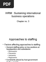 IHRM: Sustaining International Business Operations: Chapter No. 3