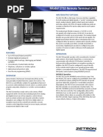 Model 1732 Remote Terminal Unit Spec Sheet: Input/Output Options