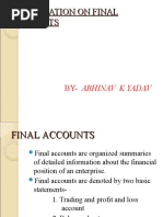 Final Accounts