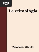 La Etimologia