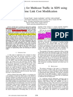 Load Balancing For Multicast Traffic in SDN Using Real-Time Link Cost Modification