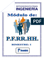 PFRH 1° Sec - I Bimestre